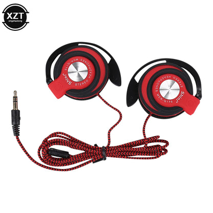 High-quality 3.5mm Wired Headphones HIFI Heavy Bass Headset Over-ear Adjustable Ear Hook Earphones Music Earphone for Phone