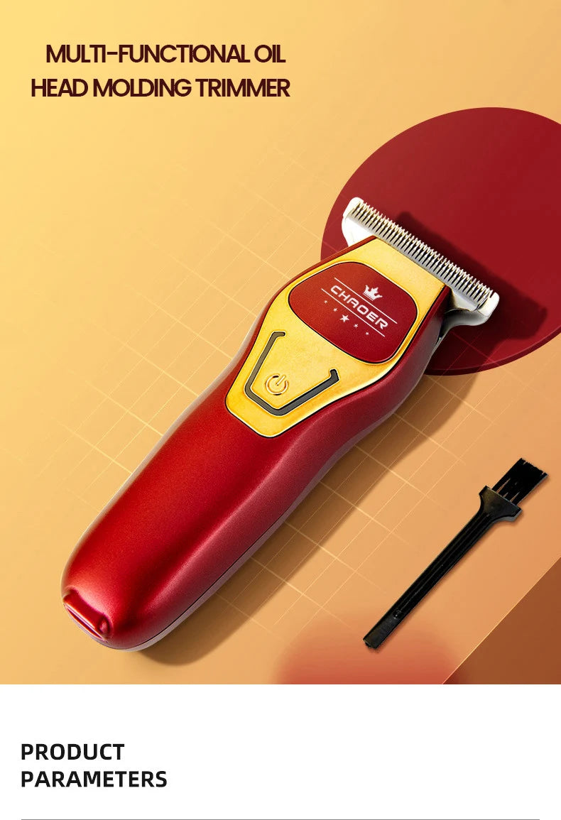 Powerful Professional Hair Trimmer For Men, 0 MM T Blade Electric Clipper, Rechargeable Barber Haircut Machine, Beard Trimmer Shaver