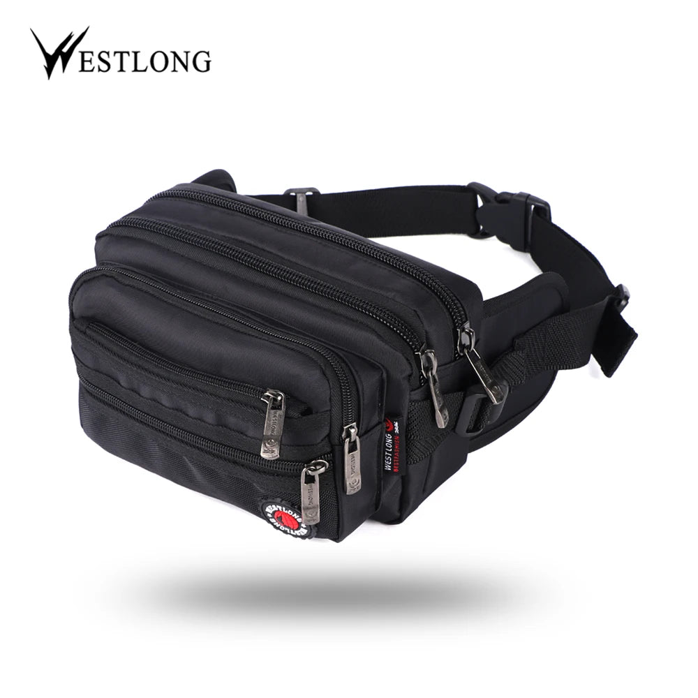 Waist Pack, Casual Functional Fashion Men Waterproof Fanny Pack, Women Belt Bum Bag, Male Phone Wallet Pouch Bags, Unisex 98011