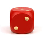 1PC Wooden Dice 40mm Large Colorful Solid Wooden Dot Game Rounded Dice Drinking Dice