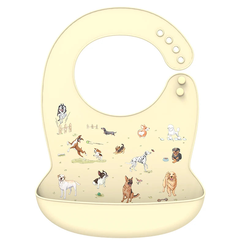 Babero de silicona impermeable para bebé, diseño de plátano, para alimentación de recién nacidos, delantal suave comestible, bufanda ajustable para eructos de bebé