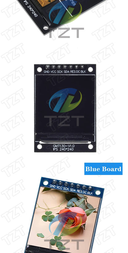 TFT Display 0.96 / 1.3 inch IPS 7P SPI HD 65K Full Color LCD Module ST7735 / ST7789 Drive IC 80*160 240*240 (Not OLED)