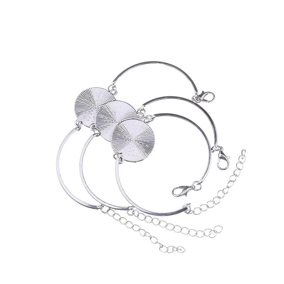 5pcs/lot, Metal Cabochon Bracelet Fit, 20mm Cameo Settings Bracelets Bezel Blanks, Diy Jewelry Making Bracelet Findings Accessory