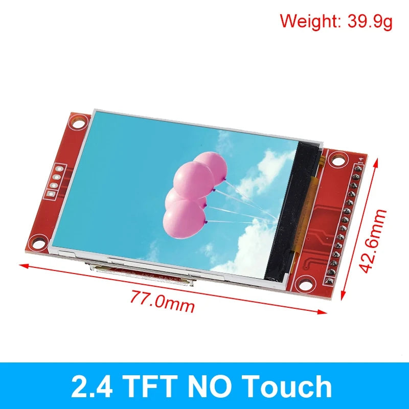 TFT Display, 0.96/1.3/1.44/1.8/2.4/2.8/3.5 Inch TFT Full Color Screen LCD Module, ST7735 ILI9341 Driver Interface SPI for Arduino