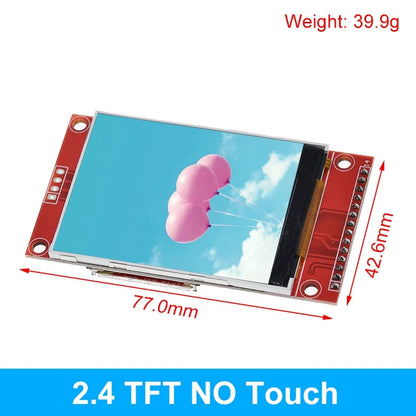 TFT Display, 0.96/1.3/1.44/1.8/2.4/2.8/3.5 Inch TFT Full Color Screen LCD Module, ST7735 ILI9341 Driver Interface SPI for Arduino
