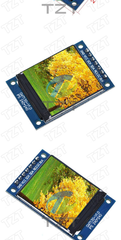 TFT Display 0.96 / 1.3 inch IPS 7P SPI HD 65K Full Color LCD Module ST7735 / ST7789 Drive IC 80*160 240*240 (Not OLED)