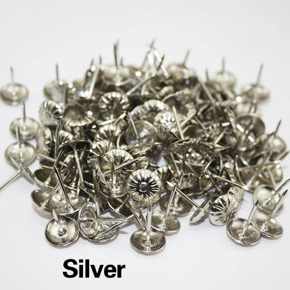 50pcs Brass Thumbtack Board Pins Drawing Photo Wall Studs Office School Supplies Antique Bronze Nail Push Pins Box Sofa Decor