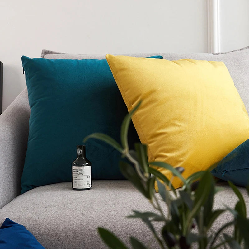 Pillow Cover Velvet, Pillow Case 40x40cm For Living Room Sofa Decorative Pillows, Home Decor Housse De Coussin