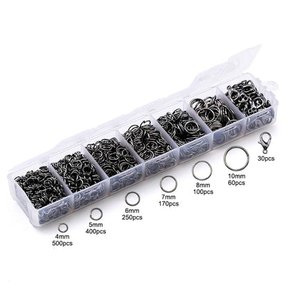 A Set Jewelry Findings Tool Set Open Jump Rings, Jewelry Pliers, Lobster Clasps Hooks, Jewelry Tweezers Jewelry Making Supplies
