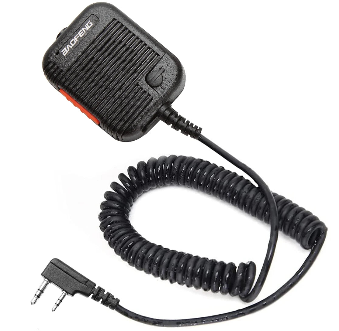 Baofeng AR-152 Tactical Remote Speaker Mic K Plug 2 Pin Volume Adjustable For AR-152 UV-5R UV-25 PRO Walkie Talkie Two Way Radio