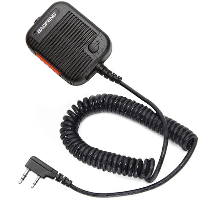 Baofeng AR-152 Tactical Remote Speaker Mic K Plug 2 Pin Volume Adjustable For AR-152 UV-5R UV-25 PRO Walkie Talkie Two Way Radio