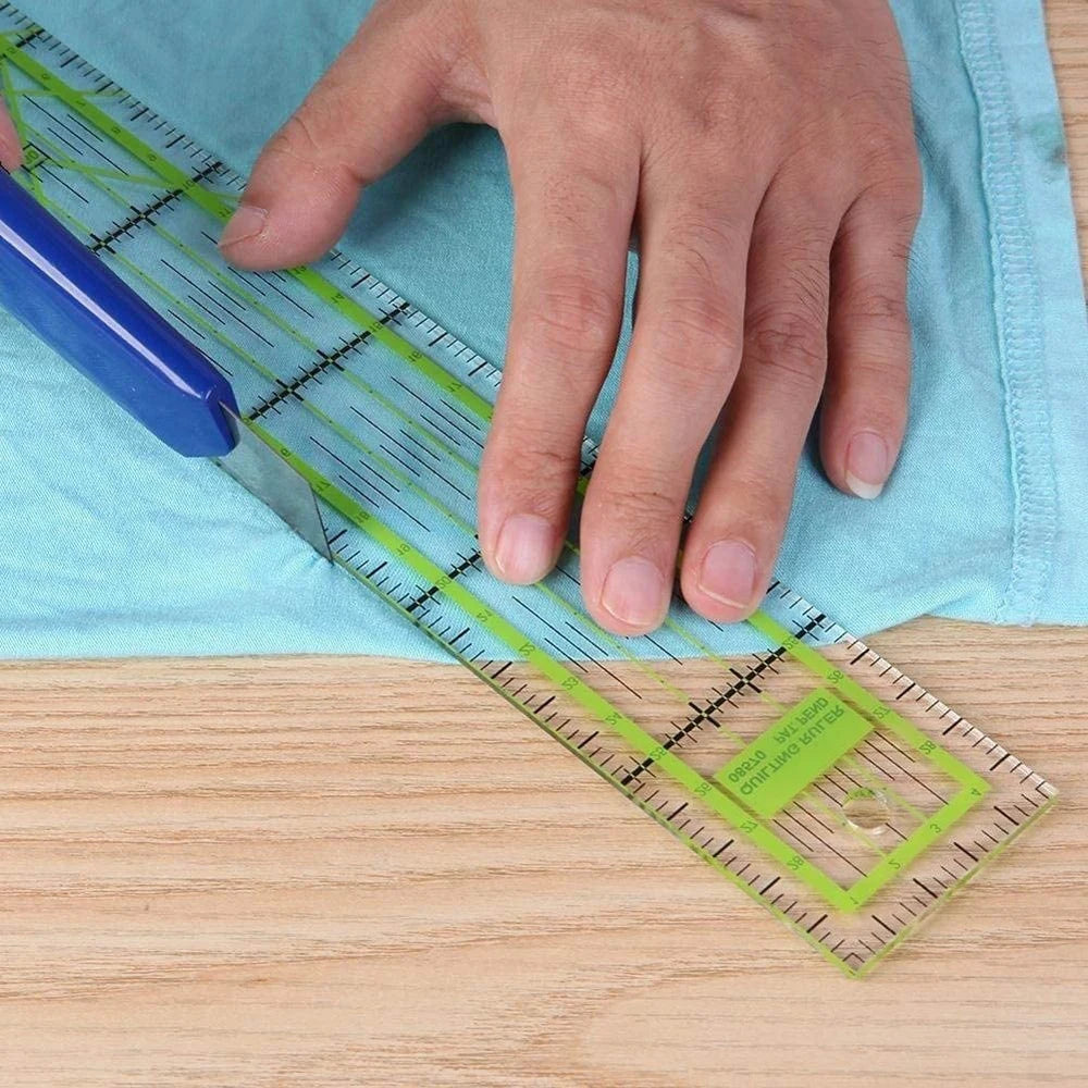 Sewing Rotary Cutter Kit: 45mm Rotary Cutter with 5 Blades, Cutting Mat, Patchwork Ruler, Precision Knife for Sewing, Quilting, Crafts