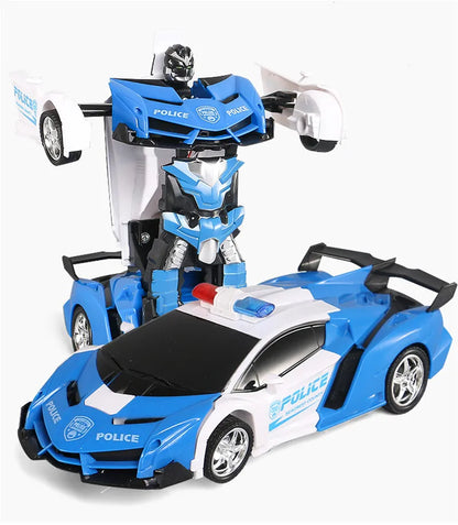 Led Light Cool RC Car Transformation Robot Car 1:18 Deformation RC Car Toy Electric Robot Cars Models Gift for Boy Girls Gifts