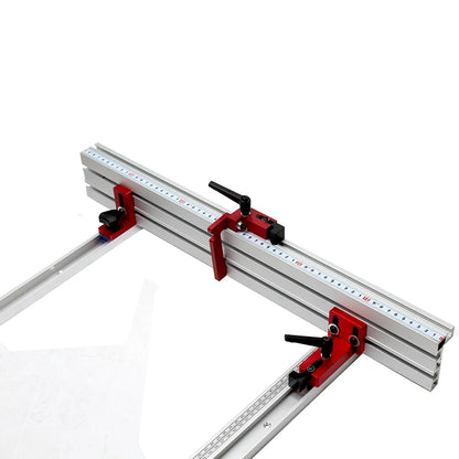 Woodworking T-track Stop T-Slot Limiter Aluminum Miter Track Fence Flip Stop Chute Locator Carpenter DIY Workbench Tools