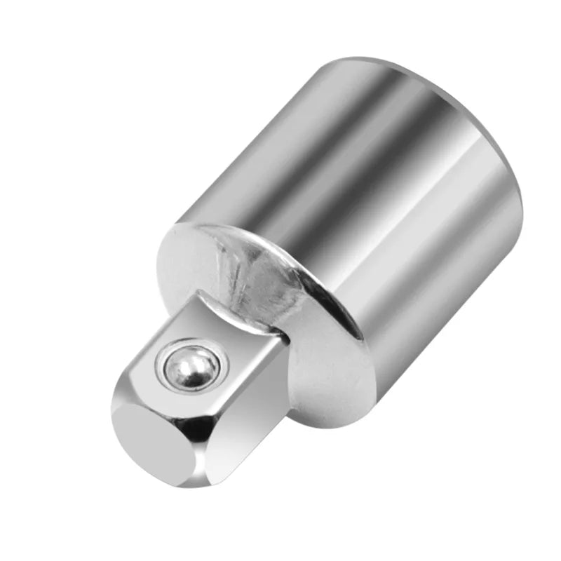 Ratchet Wrench Socket Converter Sleeve Head Adapter 1/2" (Female) to 3/8" (Male), 3/8" (Female) to 1/4" (Male), 1/4" (Female) to 3/8" (Male), 3/8" (Female) to 1/2" (Male) Stainless Steel
