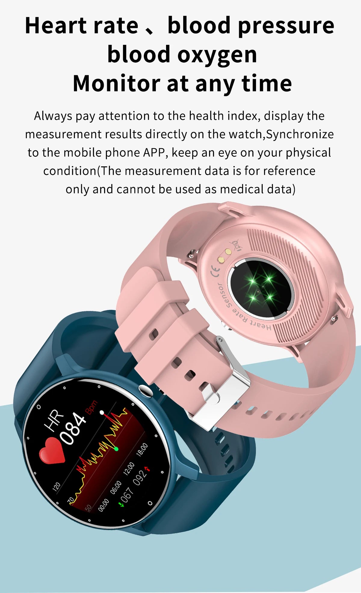 LIGE New Smart Watch, Women Men Ladies Gift, Sport Fitness Men Women Watches, Heart Rate Monitor, Waterproof Smartwatch For Android IOS