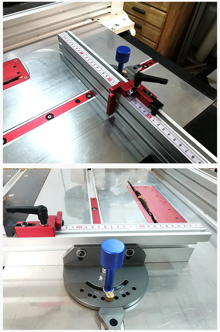 Woodworking T-track Stop T-Slot Limiter Aluminum Miter Track Fence Flip Stop Chute Locator Carpenter DIY Workbench Tools