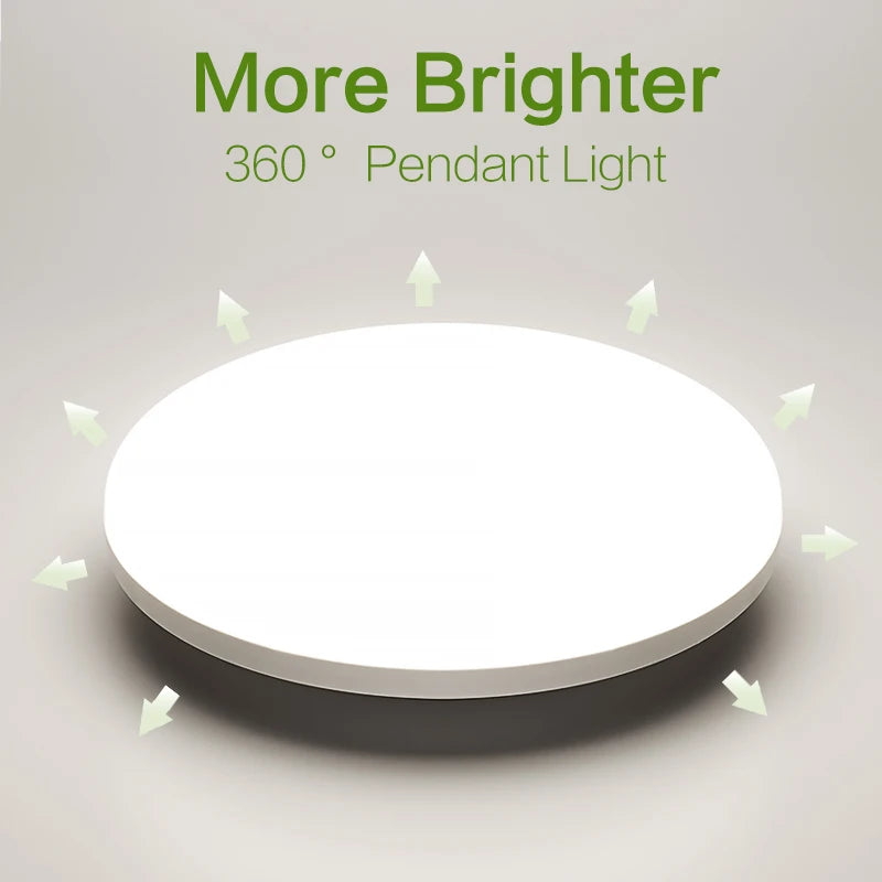 Ultra Thin LED Ceiling Lamp 48W 36W 24W 18W 9W 6W Modern Panel Light for Living Room Bedroom Natural Light Surface Mount Fixture