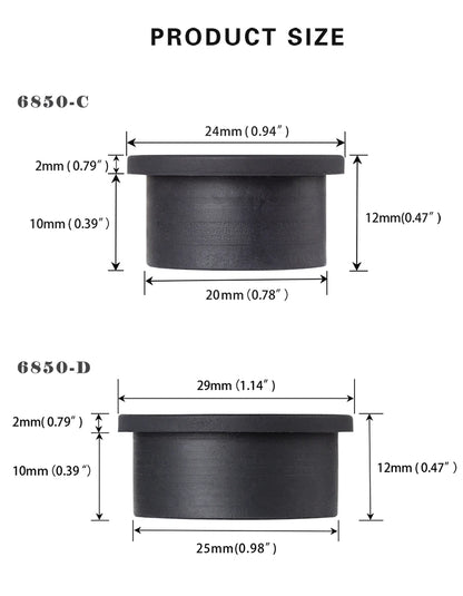 Desk Cord Grommet, Flexible Silicone Cable Hole Cover, Wire Organizer, Cable Pass Through, Round Gasket White