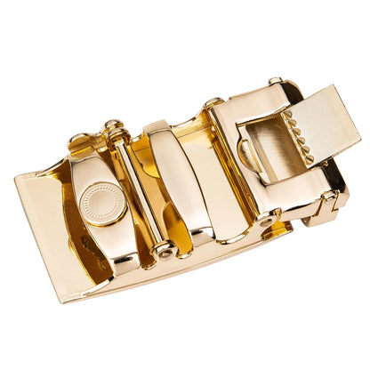 60 Kinds Metal Mens Relacement Belt Buckles Button Sliding Buckle Without Belt Black Gold Blue for 3.5 cm Ratchet Belts ONLY