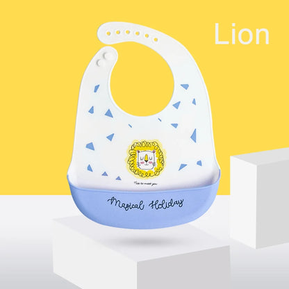 Babero de silicona impermeable para bebé, diseño de plátano, para alimentación de recién nacidos, delantal suave comestible, bufanda ajustable para eructos de bebé