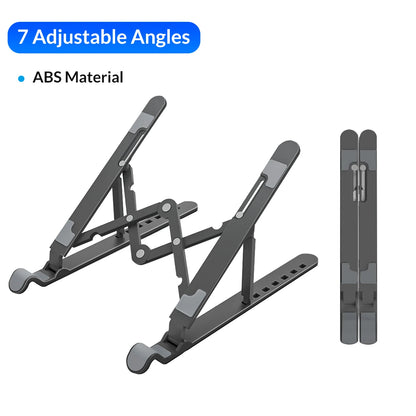 ORICO Foldable Laptop Stand Holder Riser Portable Adjustable Aluminum Notebook Stand Computer Stand 7 Angles for MacBook Tablets
