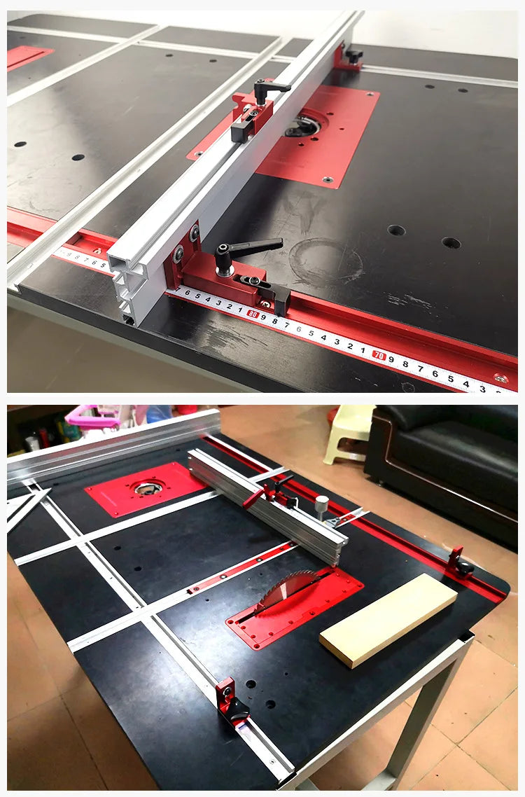 Woodworking T-track Stop T-Slot Limiter Aluminum Miter Track Fence Flip Stop Chute Locator Carpenter DIY Workbench Tools
