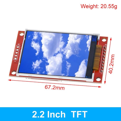 TFT Display, 0.96/1.3/1.44/1.8/2.4/2.8/3.5 Inch TFT Full Color Screen LCD Module, ST7735 ILI9341 Driver Interface SPI for Arduino