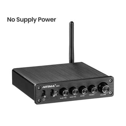 AIYIMA A03 TPA3116 Subwoofer Bluetooth Amplifier HiFi TPA3116D2 2.1 Digital Audio Power Amplifiers 50Wx2+100W Sound Amplifier