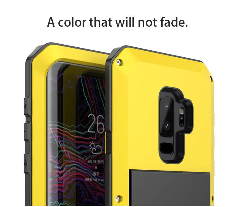 Armor Heavy Duty Protection Case for Samsung Galaxy S20 S24 S10e Note 8 9 10 Plus 20 Ultra 360, Metal Tank Cover