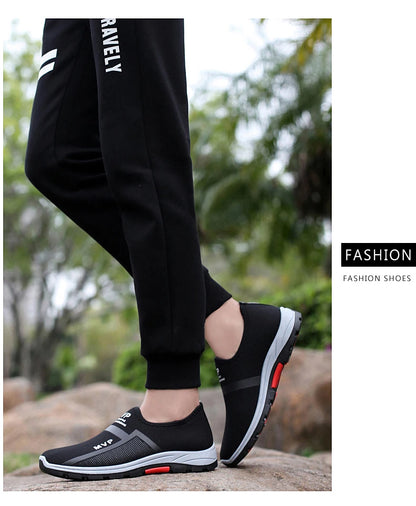 Summer Mesh Men Shoes, Lightweight Sneakers, Men Fashion Casual Walking Shoes, Breathable Slip-on Mens Loafers, Zapatillas Hombre