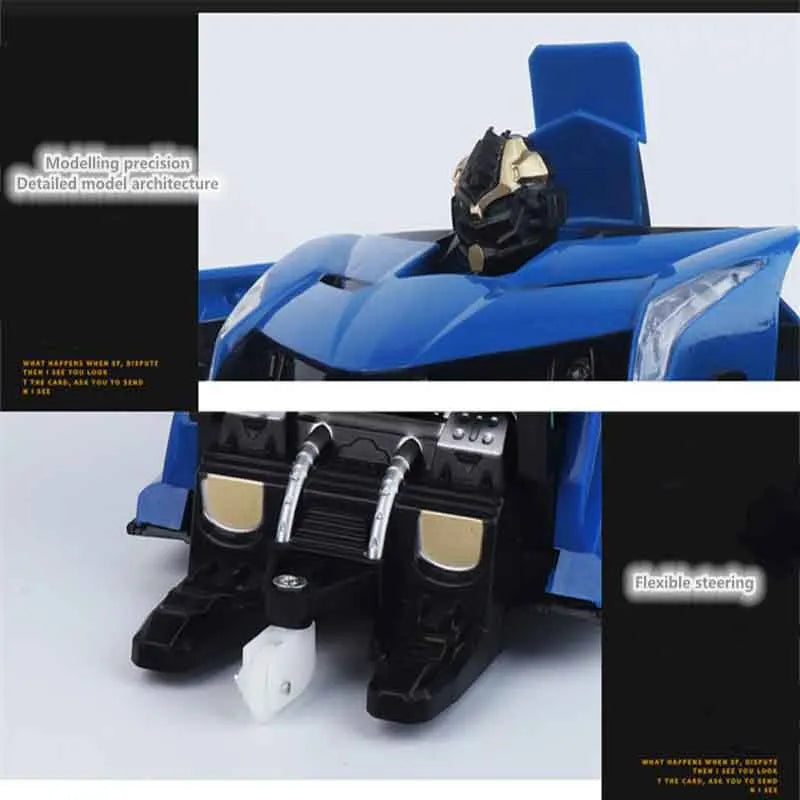 Led Light Cool RC Car Transformation Robot Car 1:18 Deformation RC Car Toy Electric Robot Cars Models Gift for Boy Girls Gifts