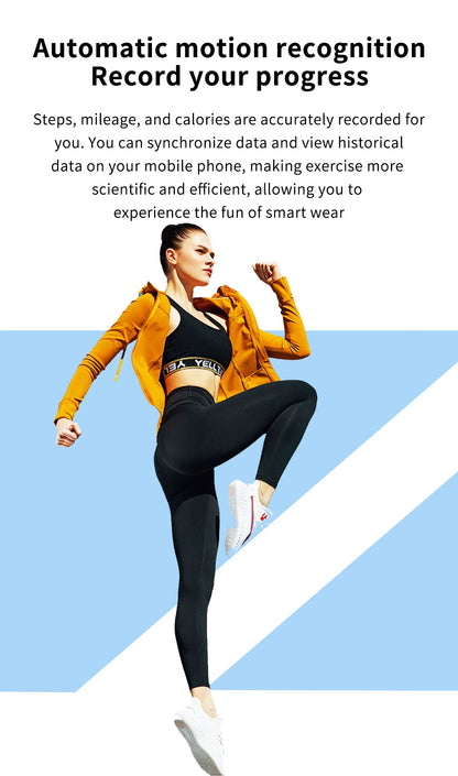 LIGE New Smart Watch, Women Men Ladies Gift, Sport Fitness Men Women Watches, Heart Rate Monitor, Waterproof Smartwatch For Android IOS