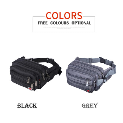 Waist Pack, Casual Functional Fashion Men Waterproof Fanny Pack, Women Belt Bum Bag, Male Phone Wallet Pouch Bags, Unisex 98011