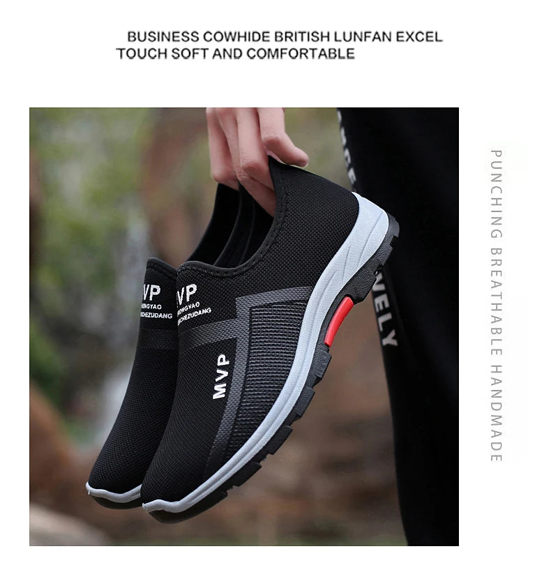 Summer Mesh Men Shoes, Lightweight Sneakers, Men Fashion Casual Walking Shoes, Breathable Slip-on Mens Loafers, Zapatillas Hombre