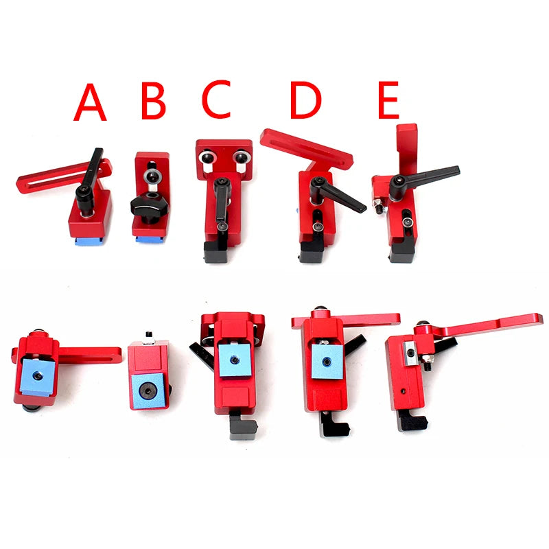 Woodworking T-track Stop T-Slot Limiter Aluminum Miter Track Fence Flip Stop Chute Locator Carpenter DIY Workbench Tools