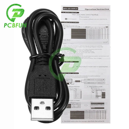 Rechargeable Bluetooth Digital LED Badge DIY Programmable Scrolling Message Mini LED Name Tag Badge Module Support 15 Languages