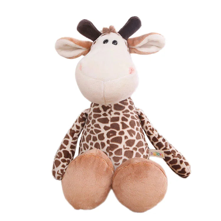 Stuffed Plush Animal Toys Soft Dolls Jungle Lion Elephant Tiger Dog Fox Monkey Deer Children Gift Kawaii Baby Kids Hobby Toys