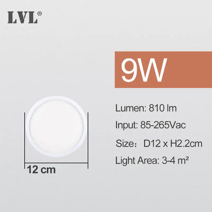 LED Ceiling Light 6W 9W 13W 18W 24W Modern Surface Ceiling Lamp AC85-265V For Kitchen Bedroom Bathroom Lamps