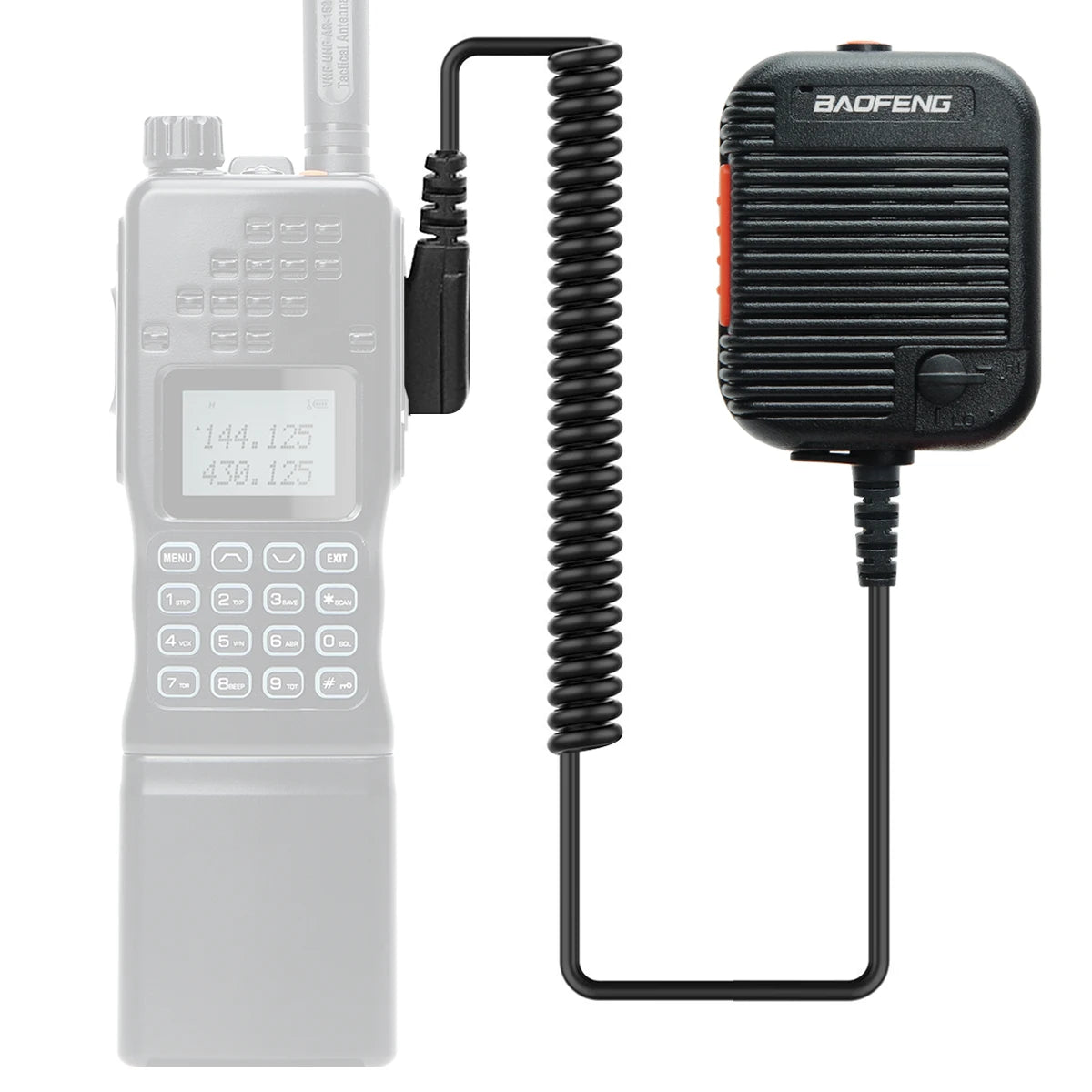 Baofeng AR-152 Tactical Remote Speaker Mic K Plug 2 Pin Volume Adjustable For AR-152 UV-5R UV-25 PRO Walkie Talkie Two Way Radio