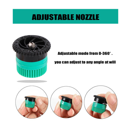 1Pc, Pop-up Sprinklers Replacement, Scattering Nozzles, 0~360 Degree Adjustable Garden Park Or Farm Grass Lawn Or Crops Irrigation Tool