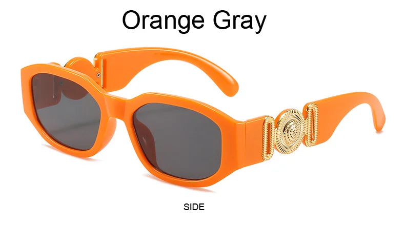 Vintage Polygon Sunglasses, Woman Fashion Brand, Small Frame Sun Glasses, Female Personality Candy Colors Retro Designer Shades