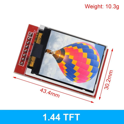 TFT Display, 0.96/1.3/1.44/1.8/2.4/2.8/3.5 Inch TFT Full Color Screen LCD Module, ST7735 ILI9341 Driver Interface SPI for Arduino