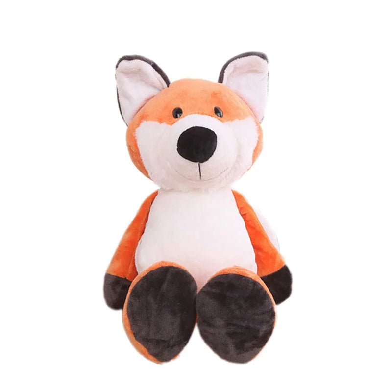 Stuffed Plush Animal Toys Soft Dolls Jungle Lion Elephant Tiger Dog Fox Monkey Deer Children Gift Kawaii Baby Kids Hobby Toys