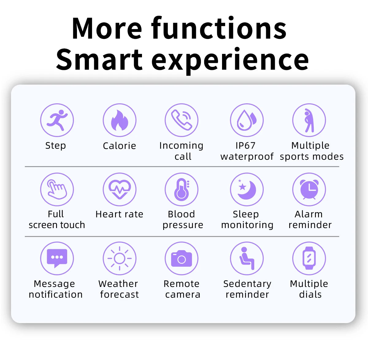 LIGE New Smart Watch, Women Men Ladies Gift, Sport Fitness Men Women Watches, Heart Rate Monitor, Waterproof Smartwatch For Android IOS