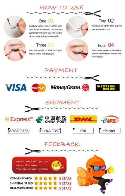 YSDO 5/10 Pairs Half Lashes Cat Eyelashes Soft Natural Clear Band False Lashes Natural Wispy Faux 3d Mink Eyelashes Makeup Tools