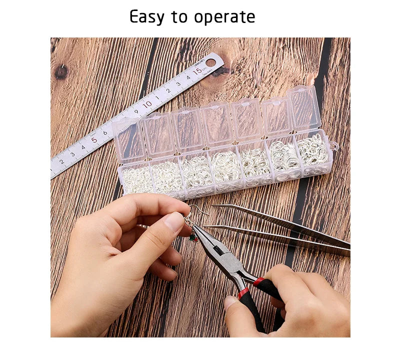 A Set Jewelry Findings Tool Set Open Jump Rings, Jewelry Pliers, Lobster Clasps Hooks, Jewelry Tweezers Jewelry Making Supplies