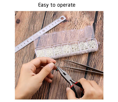 A Set Jewelry Findings Tool Set Open Jump Rings, Jewelry Pliers, Lobster Clasps Hooks, Jewelry Tweezers Jewelry Making Supplies