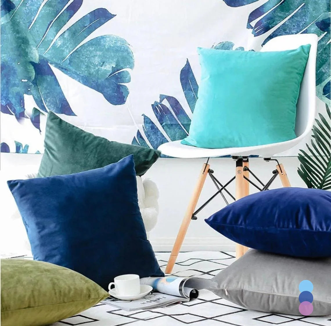 Pillow Cover Velvet, Pillow Case 40x40cm For Living Room Sofa Decorative Pillows, Home Decor Housse De Coussin