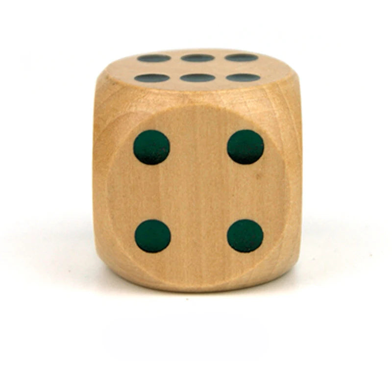 1PC Wooden Dice 40mm Large Colorful Solid Wooden Dot Game Rounded Dice Drinking Dice